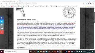 How to find a Utah Concealed Firearm Permit instructor in your area