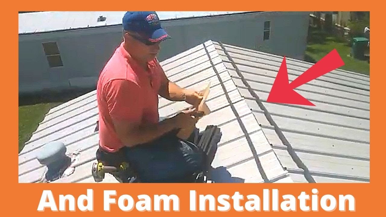 Metal Roof Cap Installation