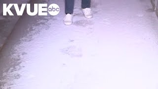 Icy road conditions continue to impact Austin on Monday