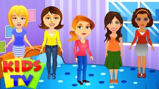 Five Strict Moms | Five little mommies | Nursery Rhyme | Nursery Songs kids tv | preschool rhymes