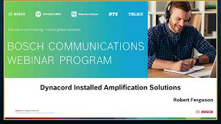 Webinar - Installed amplification solutions from Dynacord