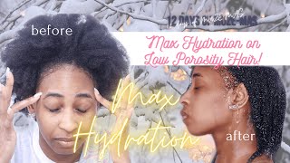 HOW TO: MAX HYDRATION ON low POROSITY HAIR | ASL 🤟🏾| 12 DAYS OF MUZE-MAS🎄