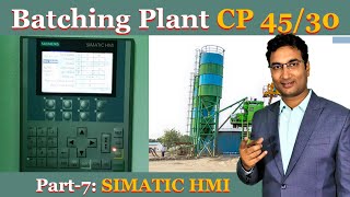 CP 45 SIMATIC HMI Control Panel detail function of Batching Plant CP 30 or 45