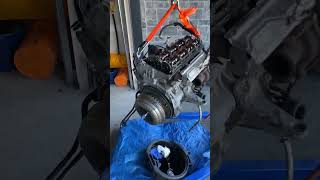 How to remove seized engine with automatic transmission on BMW N47 / N47d20 #car #mechanic #bmw