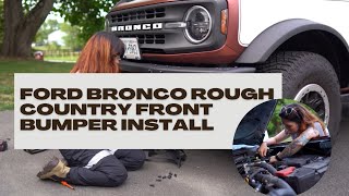 Front bumper install on my ford bronco