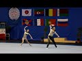 maia 2012 acro world cup dynamic russian mixed pair gurgenidze okulova