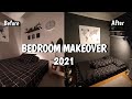 ROOM MAKEOVER | Minimalist Dark Grey | Aesthetic Bedroom