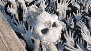 Skulls and Temples!!! 💀🛕 White Temple  Chiang Rai, Thailand!