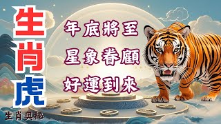 年底將至，屬虎人將受到星象眷顧，快來接好運！#財運 #十二月運勢#貴人相助#屬虎人2024年運勢 #生肖虎2024年運勢 #屬虎人2024年運程 #生肖虎2024年運程