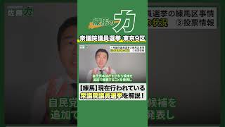 【衆議院議員選挙】東京9区について現役区議会議員が語ります【練馬】