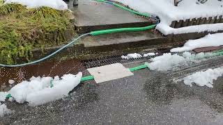 【富山市K様邸】豊富な水量で道路まで簡単消雪！富山の家庭用井戸は安価な浅井戸で♪