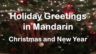 【Short Phrases 短语】Christmas and New Year - Holiday Greetings in Mandarin 节日问候