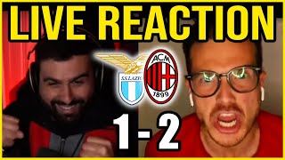STEVE SBROCCA VS GLI INTERISTI!!! LAZIO - MILAN: 1-2 || LIVE REACTION