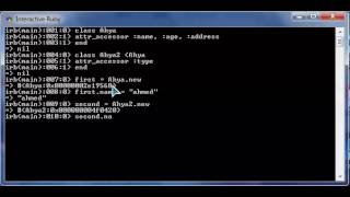 Ruby tutorial NO 7 add attributes in class