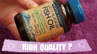 Review of Wiley's Finest Wild Alaskan Fish Oil Easy Swallow Minis 450 mg - 60 Softgels