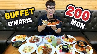 ĂN  SẠCH BUFFET HƠN 200 MÓN Ở D'MARIS HÀ NỘI