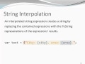 C# for Java Programmers - String Interpolation