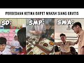 perbedaan ketika dapet makan siang gratis 😂...