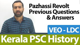 Kerala Psc History Pazhassi Revolt || Psc History In Malayalam || Ldc \u0026 Psc History