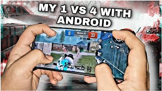 THIS ANDROID PHONE IS BEAST FOR PUBG 💥 1 VS 4 CHALLENGE TDM WITH HANDCAM