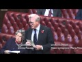 Baroness Trumpington gives Lord King a two finger salute