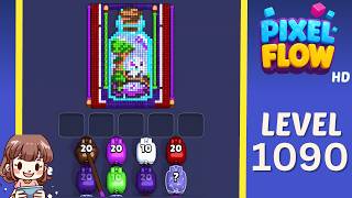 Pixel Flow Level 1090 Solution Walkthrough
