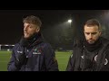 joe lea u0026 pat suraci post match interview chertsey town vs poole town