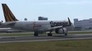 臺灣虎航 Tigerair Taiwan A320-232(B-50001) IT-285 關西(KIX)→高雄(KHH) landing