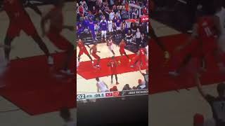 Damian Lillard attempt the game-winning shot against the Phoenix Suns