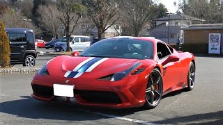 【458スペチアーレの快音加速！！】スーパーカーの加速サウンド・エンジンサウンド/Supercar