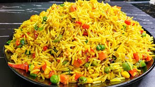 How to make Quick, Easy and Tasty Garlic Tumeric Rice Everytime |The Perfect Yellow Rice Recipe
