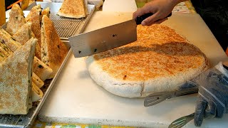 Giant Scallion Pancake/蔥花大餅 -Taiwan Street Food