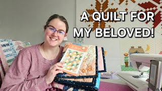 EASY BEGINNER QUILT | Quilting Vlog | Star Pop Quilt