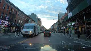 Driving on Grand Street, Brooklyn, NY