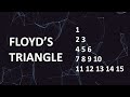 Floyd's triangle in Java #CoolCoders