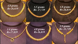 Light Weight gold Jewellery Designs From 3 Grams With Price || Lifestyle Gold