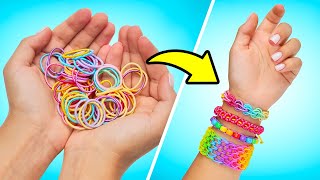 DIY Easy Rainbow Bracelets and Decor For Shoes