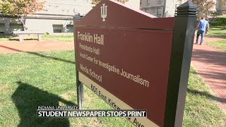 Indiana University halts printing of student newspaper amid director's firing