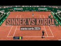 Jannik Sinner vs Sebastian Korda Highlights, tennis elbow 2013, game play