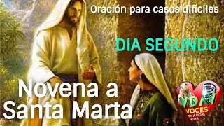 NOVENA A SANTA MARTA Día Segundo (oración por los casos difíciles)