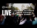 LIVE: Climate activists speak outside the #COP26 venue in Glasgow