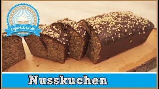 Nusskuchen mit Schokolade - leckeres Rezept 🥜🎂