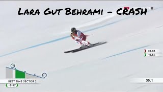 Lara GUT BEHRAMI - CRASH Super G St  Moritz SUI 2021