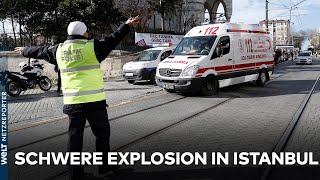 EXPLOSION ERSCHÜTTERT ISTANBUL: Mindestens elf Menschen verletzt - Ursache der Detonation unbekannt