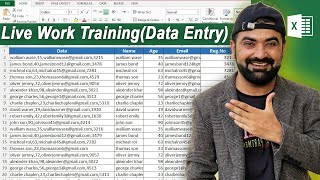 Make Money By Data Separation In Excel | Live Data Entry Fiverr Project