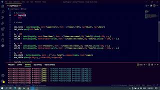 How to create a login form using python | | Python programming