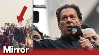 Moment Imran Khan shot in 'assassination attempt' during Pakistan march