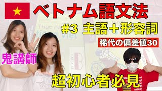 【主語＋形容詞 #3】誰でも分かるベトナム語文法講座〜偏差値30編