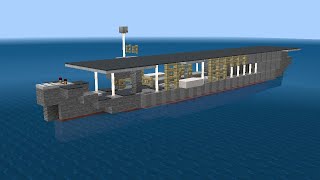 MINECRAFT 1:5 SCALE USS LONG ISLAND (CVE-1) | LONG ISLAND CLASS ESCORT CARRIER TUTORIAL |