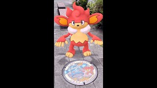 ポケふた バオッキー＆ドータクン (Pokemon Manhole) [Nara] #Shorts